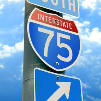 I75 Interstate 75 Road Sign